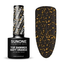 Sunone top shimmer Matt Orange 5g lakier hybrydowy