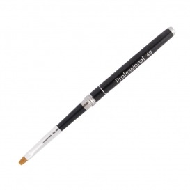 Pędzelek do żelu składany no.4 czarny premium