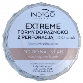 Indigo szablony EXTREME formy do przedłużania paznokci 200 szt.