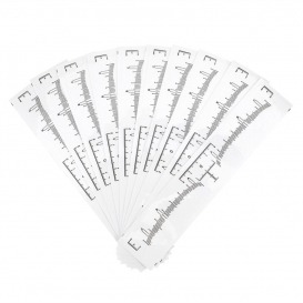 Samoprzylepna miarka linijka do brwi 10 szt.
