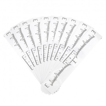 Samoprzylepna miarka linijka do brwi 10 szt.