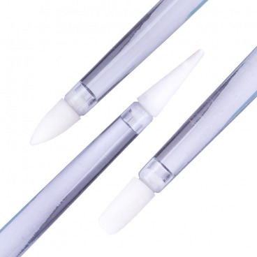 Pędzelki silikonowe 3 szt. do nakładania ozdób