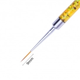 Pędzelek do zdobień 9mm rainbow MollyLac PRO