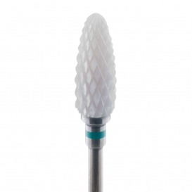 Frez ceramiczny stożek płomień zielony metal