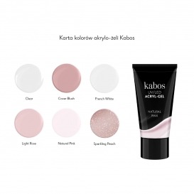 Kabos akrylożel acryl-gel 2w1 30g Natural Pink