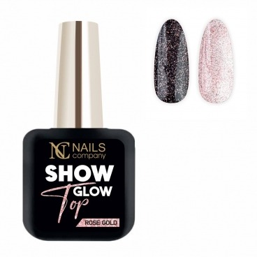 Nails Company Top Glow Show Rose Gold 11ml