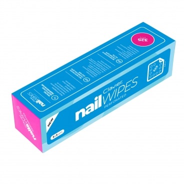Clavier waciki perforowane bezpyłowe 325 szt. 5x5cm nail wipes