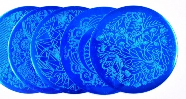 Lakier do stempli wzorów czarny 10ml blaszka gratis MollyLac