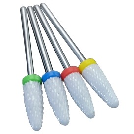 Zestaw 4x frez ceramiczny do paznokci stożek XF-C