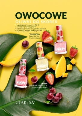 Claresa oliwka do skórek Strawberry 5ml truskawkowa