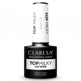 Claresa top milky no wipe 5g do lakierów hybrydowych