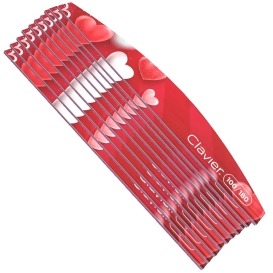 Clavier pilnik łódka 100/180 serce LOVE 10 szt. zestaw