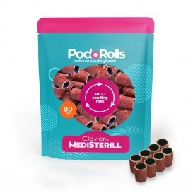 Clavier nakładki ścierne gradacja 80 ostre 50 szt.