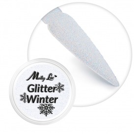 MollyLac pyłek efekt do zdobień Glitter Winter 07 - 1g