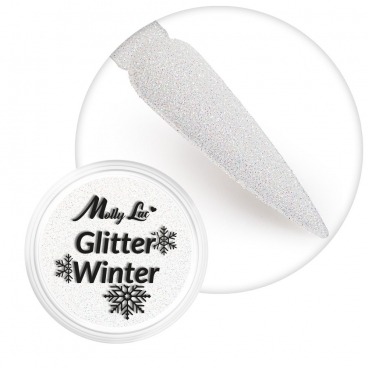 MollyLac pyłek efekt do zdobień Glitter Winter 08 - 1g