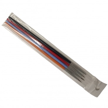 Pędzelki do zdobień kolorowe 4 szt. zestaw