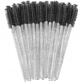Clavier szczoteczki do rzęs spirala 50 szt. brokat