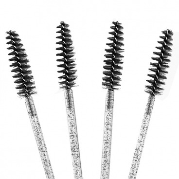 Clavier szczoteczki do rzęs spirala 50 szt. brokat