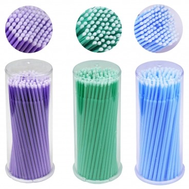 3x mikroszczoteczki do rzęs aplikatory 100 szt. bezwłókienkowe 3x mikroszczoteczki do rzęs aplikatory 100 szt. bezwłókienkowe