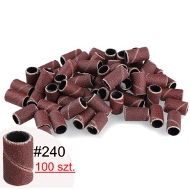 4x nakładki kapturki ścierne do pedicure 100 szt. 80/120/180/240