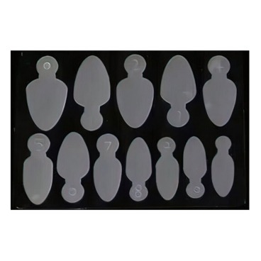 Excellent PRO formy silikonowe do frencha dual form combo Oval Short