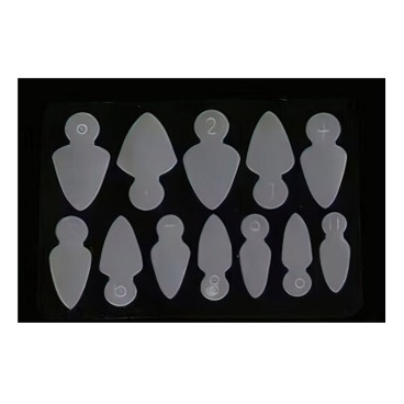 Excellent PRO formy silikonowe do frencha dual form combo OVAL