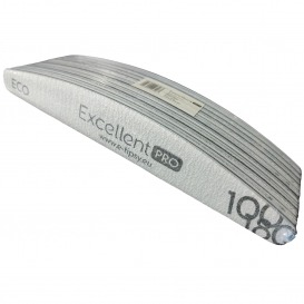 10x pilnik łódka 100/180 zebra do paznokci Excellent Pro ECO