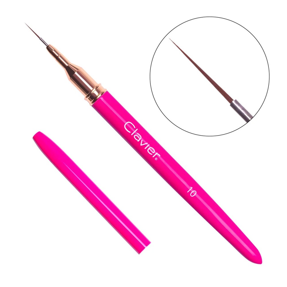Clavier pędzelek do zdobień 10mm precyzyjny Magenta 03