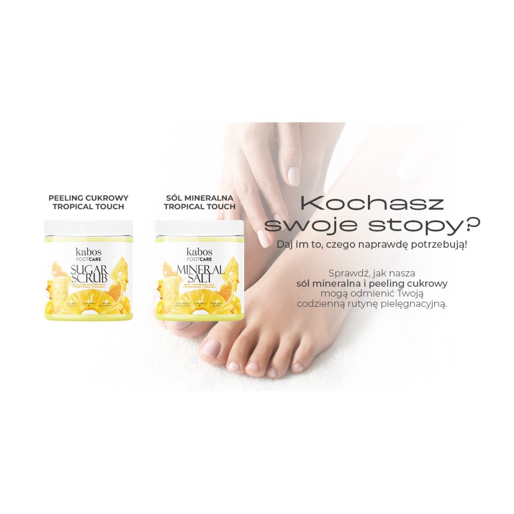 Kabos sól mineralna do kąpieli stóp Tropical Touch 250g