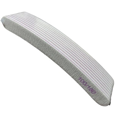 10x Pilnik do paznokci banan 100/180 szary zebra  zestaw