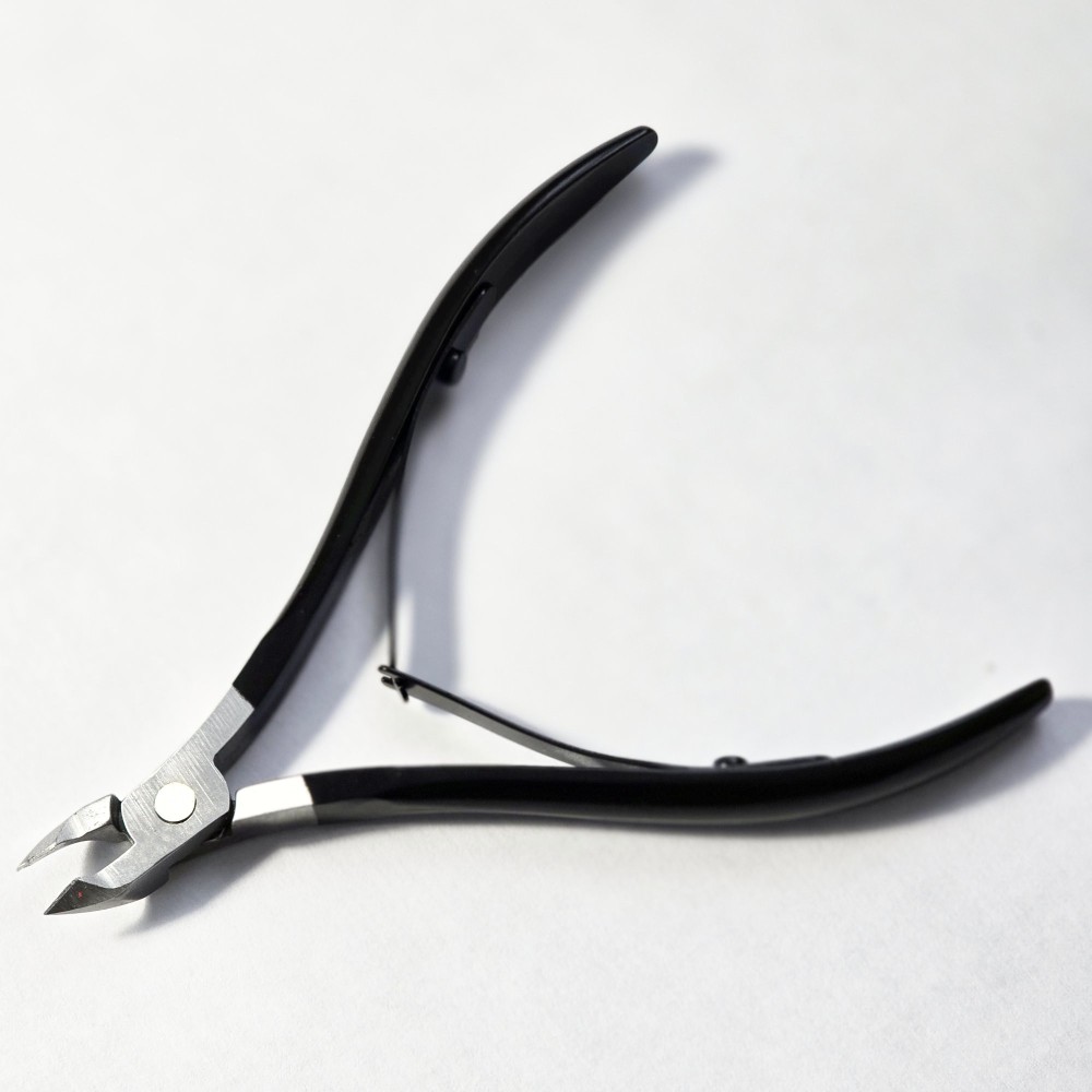 Cążki do skórek 5mm stalowe czarne