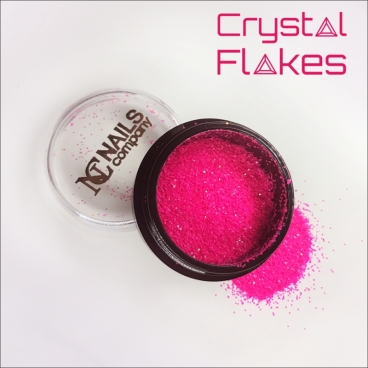 Nails Company Crystal Flakes Neon Pink 3g