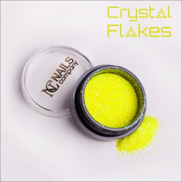 Nails Company Crystal Flakes Neon Yellow 3g