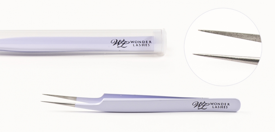 PĘSETA do rzęs WL LEKKO ZAGIĘTA Wonder Lashes