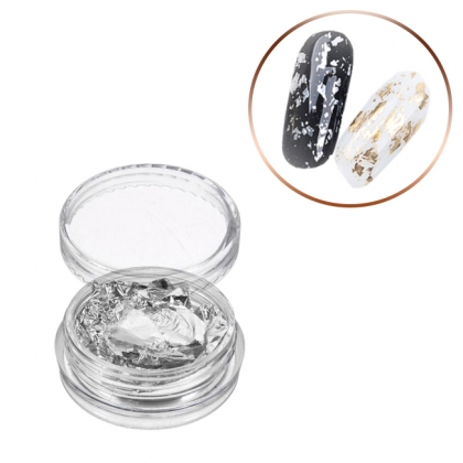 Pazłotko złotko folia chrom złoto metalizowana w słoiczku