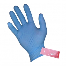 Rękawiczki nitrylowe niebieskie L 100 szt. wysoka jakość