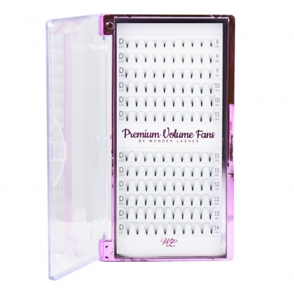 Wonder Lashes rzęsy wachlarzyki 7D objętościowe 0,07mm na paletce