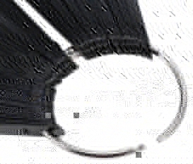 Wzornik wachlarz prezenter 48 kolorów tipsów czarny