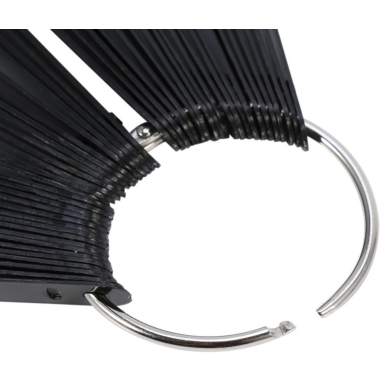 Wzornik wachlarz prezenter 48 kolorów tipsów czarny