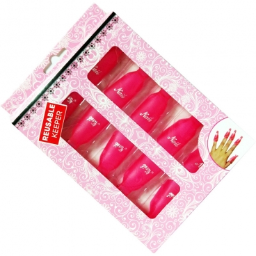 Klipsy do usuwania lakieru hybrydowego 10 szt. różne kolory