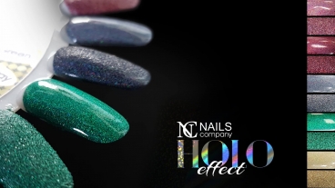 Nails Company nowy pyłek holo PINK frozen 3g