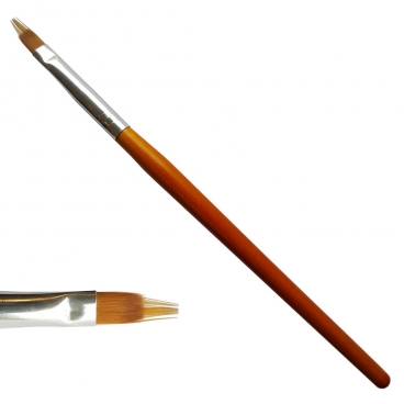 Pędzelek pędzel płaski do OMBRE cieniowania czarny brązowy