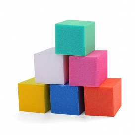 24x Blok polerski mini kolorowy do matowienia płytki paznokcia