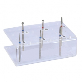 Stojak na 24 frezy + zestaw frezów 6szt. do manicure kombinowanego