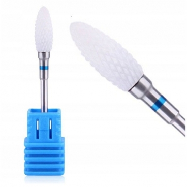 Frez ceramiczny stożek płomień niebieski do usuwanie żelu hybryd akrylu