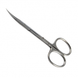 PRO nożyczki do skórek profilowane srebrne 23mm - stal chirurgiczna