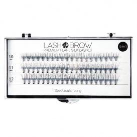 Jedwabne rzęsy w kępkach Spectacular Long premium flare silk lashes kępki