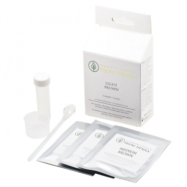 Brow Henna pudrowa w proszku light brown 3 saszetki