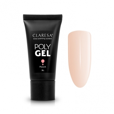 Claresa poly gel peach 30g akrylożel do przedłużania